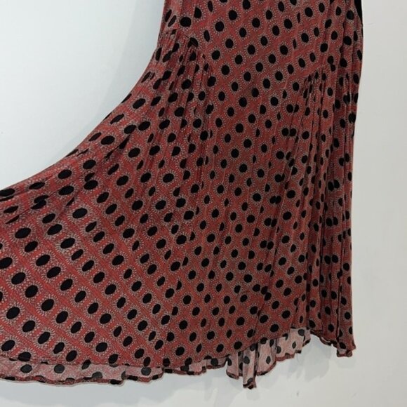 Free People Red Polka dot Molly Bohemian Tank Mini Swing dress size Small - Picture 7 of 12